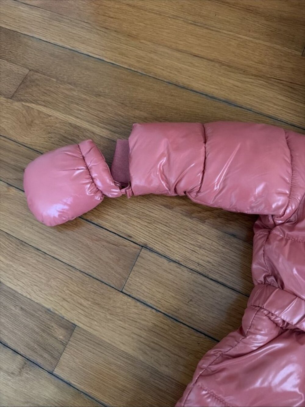 Save The Duck Baby Girls She’ll Quilted Hooded Snowsuit Bloom Pink Size 3-6M - Picture 4 of 9